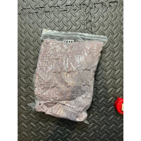 J CREW Handknit Popcorn Sweater Size XS Pink lambswool #30001 Womens Warm - Picture 9 of 9